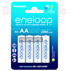 Panasonic eneloop AA eco box (4 pack) - NiMH rechargeable batteries