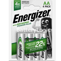 Energizer AA 2000mAh (4 pack) - NiMH rechargeable batteries